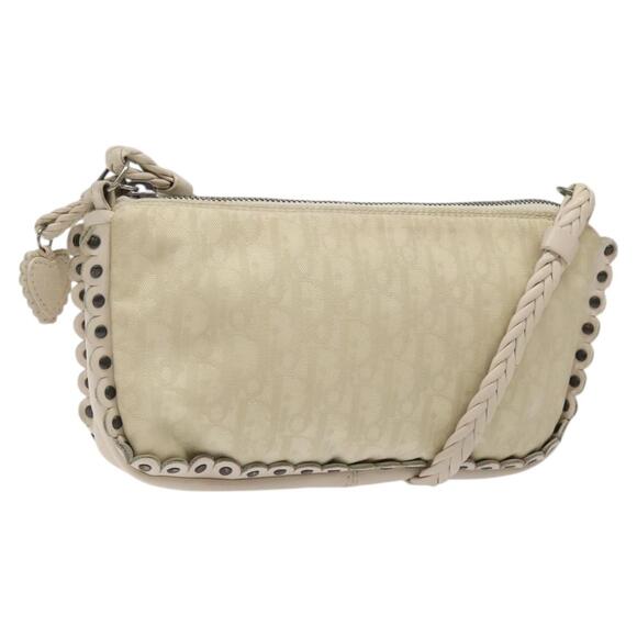 DIOR Trotter Canvas Shoulder Bag White - Picture 1 of 16